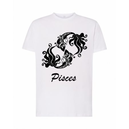 koszulka męska biała znaki...