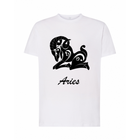 koszulka męska biała znaki...