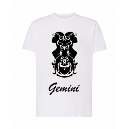 koszulka męska biała znaki...