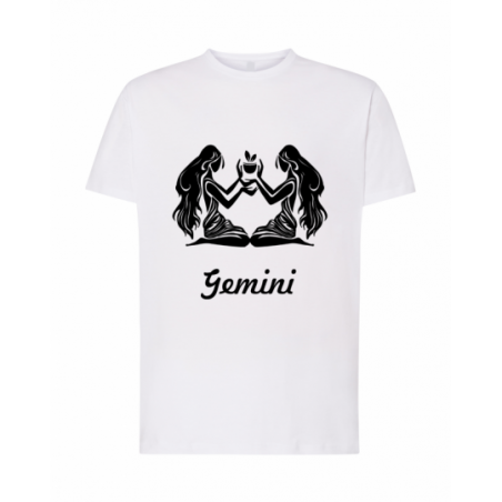 koszulka męska biała znaki...