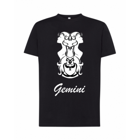 koszulka męska czarna znaki...