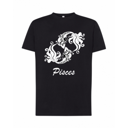 koszulka męska czarna znaki...