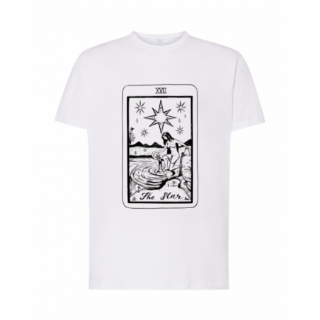 koszulka męska biała tarot...