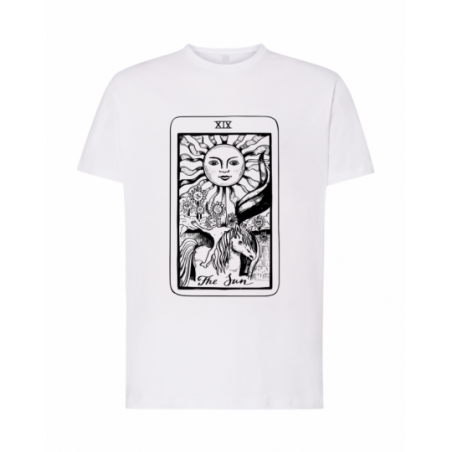 koszulka męska biała tarot...