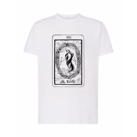 koszulka męska biała tarot...