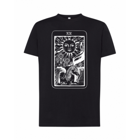 koszulka męska czarna tarot...