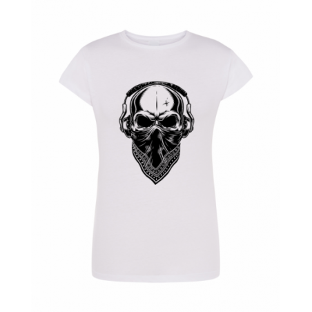 koszulka biała skull 001...