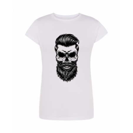 koszulka biała skull 002...