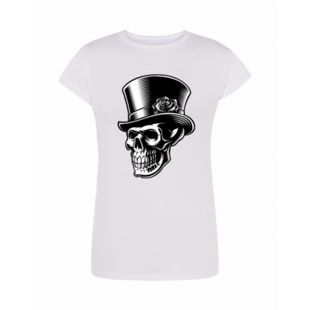 koszulka biała skull 016...