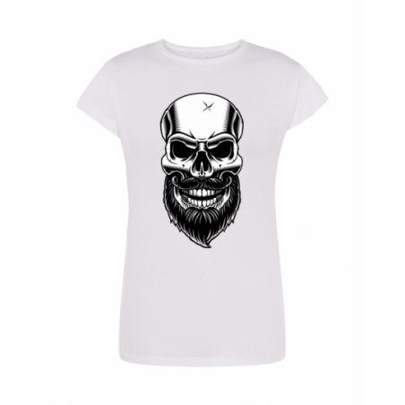 koszulka biała skull 017...