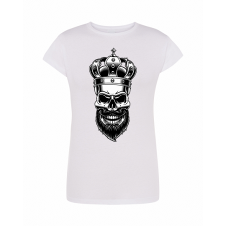 koszulka biała skull 020...