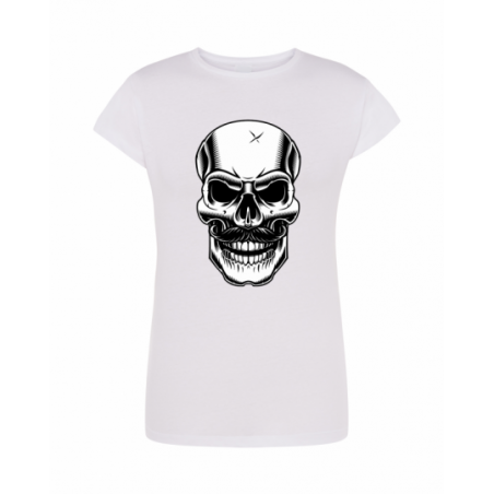 koszulka biała skull 023...
