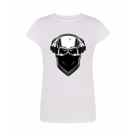 koszulka biała skull 024...