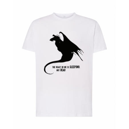 koszulka męska biała DRAGON...