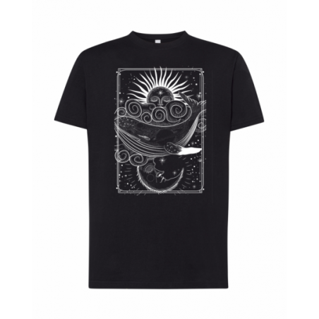 koszulka męska czarna WHALE...